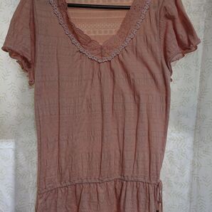 古着/axes femme アクシーズ/半袖 ピンクトップス