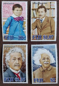 フィジー　2005 アインシュタイン　4完 科学者　相対性理論　有名人　ノーベル賞受賞者　未使用糊あり