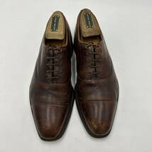 A ■ 英国製 '高級感溢れる' JOSEPH CHEANEY ジョセフチーニー 本革 ビジネスシューズ 革靴 US6 24cm 紳士靴 ストレートチップ 内羽根式 _画像4