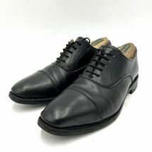 C ■ 履き心地抜群 '人気モデル' REGAL worth collection リーガル 本革 ビジネスシューズ 革靴 24.5cm 紳士靴 ストレートチップ BLACK_画像1