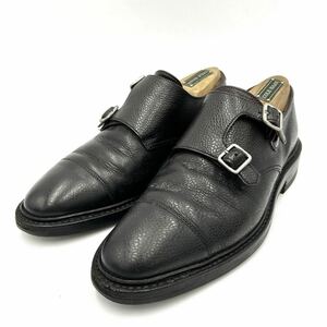 F ■ 英国製 '至高の逸品' CROCKETT & JONES クロケット＆ジョーンズ HARROGATE ダブルモンクストラップ 革靴 ビジネスシューズ 6インチ 