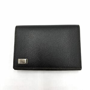 ＊ 高級感溢れる '人気モデル' dunhill dunhill 本革 名刺入れ カード入れ カードケース BLACK 黒 メンズ 