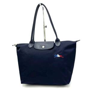 A * superior article / compact . folding possibility!! ' France made ' Longchamp Long Champ boat type shoulder tote bag handbag shoulder .. lady's woman bag 
