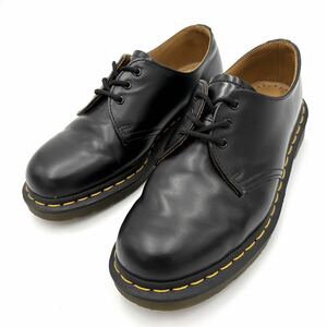 I * хорошая вещь ' шедевр популярный модель ' Dr.Martens Dr. Martens 1461 59 натуральная кожа 3EYE 3 отверстие кожа гонки выше обувь кожа обувь UK6 25cm