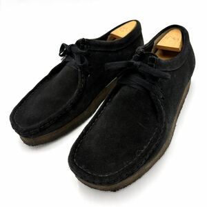 J ＊ 履き心地抜群 '人気モデル' Clarks originals クラークス WALLABEE ワラビー 本革 レザー シューズ 革靴 27cm メンズ 16050 黒