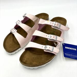 C ＊ 訳あり未使用 ドイツ製 '定番 人気モデル' BIRKENSTOCK ビルケンシュトック FLORIDA フロリダ 本革 レザー サンダル 26cm メンズ