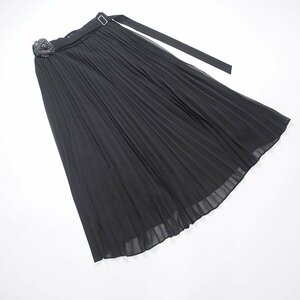 [ бесплатная доставка ] Ingeborg чёрный полиэстер юбка в складку / свободный размер /2022SSkore/ продажа час. обычная цена 30800 иен /E26-111