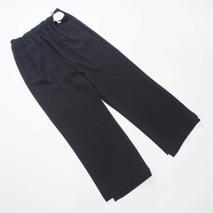 [ бесплатная доставка ] Ingeborg чёрный кромка разрез широкий брюки /9 номер /2023SSkore/ продажа час. обычная цена 35200 иен / сделано в Японии /E19-903