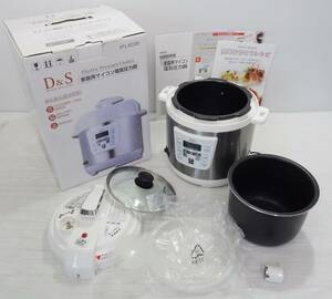 A0250 未使用 D&S ディーアンドエス 家庭用マイコン電気圧力鍋 STL-EC30 料理器具 調理用品 100V