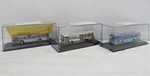 A0221 CLUB BUSRAMA ３台セット JB 1002,1003,1009 東急バス、広島電鉄、九州産交仕様 1/76 バスラマ 模型 ミニカー　