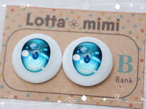 【Type2　エメラルド　B品】レジンアイ 22mm相当 Lotta mimi