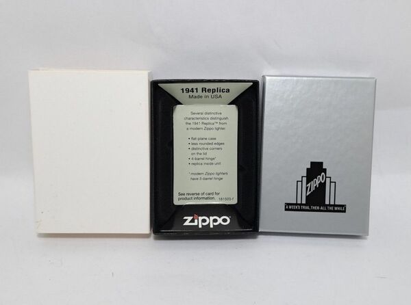 ZIPPO 空箱 1941レプリカ専用 紙箱 スリーブ付き ジッポー 