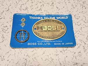 BOSS ボス キーホルダー メタルプレート 未開封 非売品 ヴィンテージ キーリング