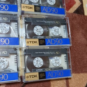 ジャンク TDK 使用済み 中古 カセットテープ AD 90 計8本 当時物 昭和レトロ ノーマルポジションの画像5