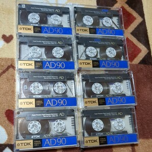 ジャンク TDK 使用済み 中古 カセットテープ AD 90 計8本 当時物 昭和レトロ ノーマルポジションの画像1