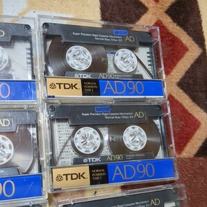 ジャンク TDK 使用済み 中古 カセットテープ AD 90 計8本 当時物 昭和レトロ ノーマルポジションの画像4