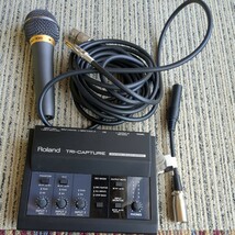 現状品　ROLAND　TRI-CAPTURE　UA-33　オーディオテクニカ　PRO-100 マイク NEUTRIK NC FX　ケーブル_画像1