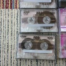 ジャンク　使用済み　中古　カセットテープ 120分　計8本　ソニー　TDK　当時物　昭和レトロ　ノーマルポジション　AD X CDing AXIA_画像3