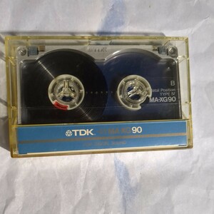  Junk TDK использованный . б/у кассетная лента MA-XG 90 подлинная вещь Showa Retro metal позиция metal лента Metal TYPE ⅳ