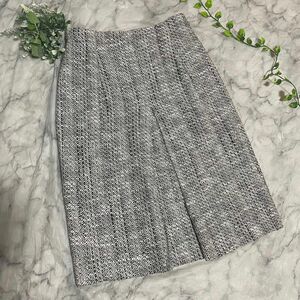 【ANAYI】スカート ツイード タイト (36) ひざ丈 日本製 綺麗め上品