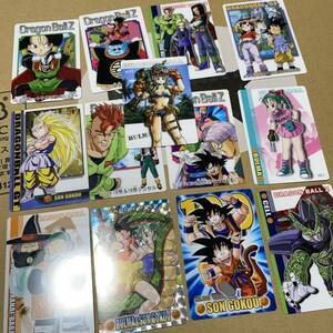 1000円〜 c18 ドラゴンボールカードまとめ売り プラスチックカード レトロ 孫悟空 ブルマ セルなどセット当時物 キラ 