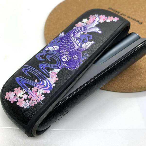 アイコス ILUMAｉ イルマ 専用ケース iqos ilumaｉ用ケース　iQOS イルマアイ　ケース　ドアカバーセット　黒鯉桜