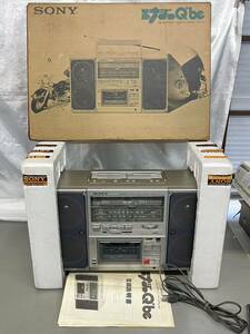 美品 稼働OK SONY ステレオラジカセ FM/AM STEREO CASSETTE-CORDER CFS-F40 昭和レトロ アンティーク ソニー　ビンテージ　