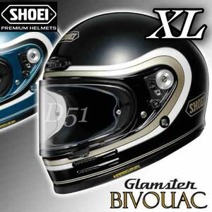 【XL】新品 SHOEI Glamster BIVOUAC ショウエイ グラムスター ビバーク ブラック フルフェイスヘルメット