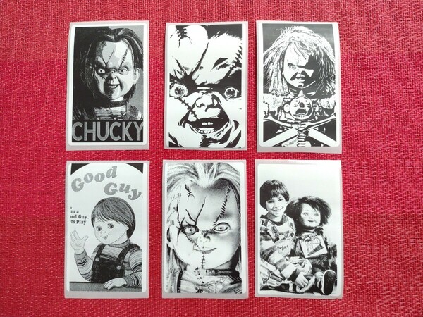 Child's Play Chucky 全長8cm防水加工シール 6枚