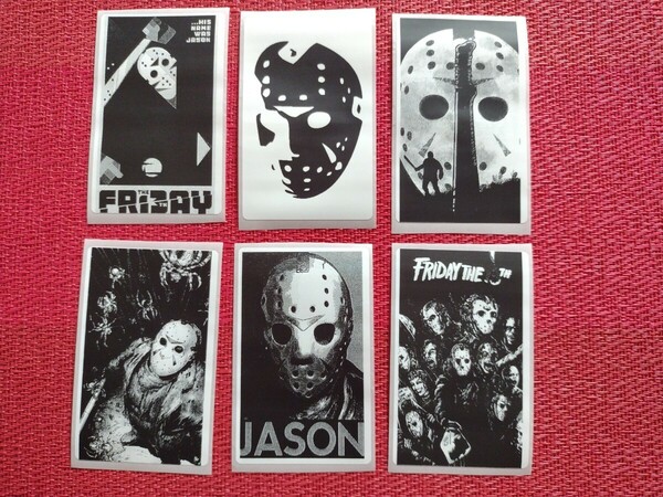 Friday 13 Jason Voorhees全長8cm防水加工シール 6枚