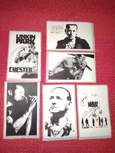 LINKIN PARK Chester リンキン・パークチェスター全長8cm防水加工シール 6枚