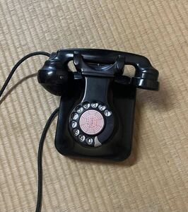  black telephone Showa era telephone 3 number automatic type Vintage in dust real retro antique electro- electro- . company consumer electronics 