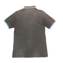 FRED PERRY M12 襟袖ライン ポロシャツ 38 ブラウン×ブルー_画像5