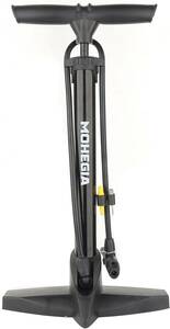 なし圧力計 - ブラック MOHEGIA 自転車 空気入れ: フロアポンプ - 仏式 米式 英式バルブ対応 - 160PSI スケ