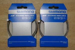 SHIMANO MTB BRAKE INNER CABLE シマノ MTBブレーキー インナーケーブル 2本