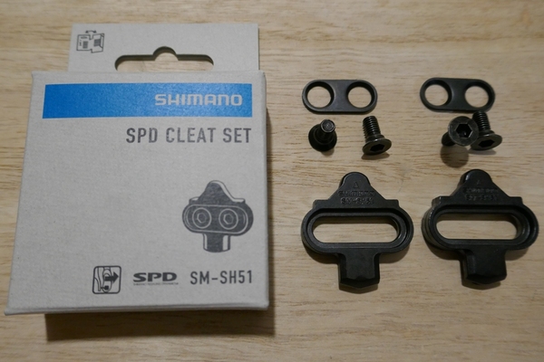 SHIMANO SM-SH51 シマノ クリートセット SPD シングル リリース クリートナット無し