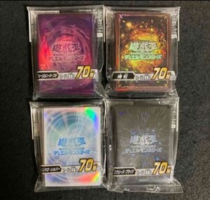 遊戯王　公式スリーブ　4個セット　新品未開封品