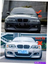 BMW 3シリーズE46セダン98-00フロントグロスブラック腎臓グリル4DOORFor BMW 3-Series E46 Sedan 98-00 Front Gloss Black Kidney Grille_画像3