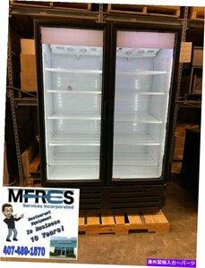 新しいImbera VRD43 2ドアガラス冷蔵庫115Vの直立手の届かないNEW IMBERA VRD43 2 DOOR UPRIGHT REACH IN GLASS REFRIGERATOR 115V NICE!