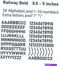 1-10 50ビニール番号と3xアルファベット - メールボックス、ドア、アドレス、ロッカー用のデカール1-10 50 Vinyl Numbers and 3X Alphabet_画像2
