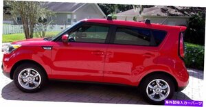 キアソウル2014-2019のためのポイントルーフラッククロスクロスレールを修正FIX POINT ROOF RACK CROSS BAR CROSS RAIL FOR KIA SOUL 2014