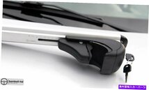 BMW X5（E70）トップルーフラッククロスバーレールロック可能2007-2013にブラックフィットBlack Fit For BMW X5 (E70) Top Roof Rack Cros_画像2