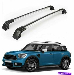 2pミニカントリーマンに適した2011-2018アルミニウムルーフレールラッククロスバークロスバー2P Fit for Mini Countryman 2011-2018 Alumi