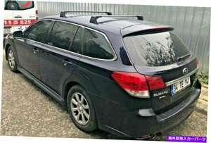 スバルレガシーのルーフラックSTI固定ルーフラッククロスバーキットシルバー2009-2014Roof Rack for Subaru Legacy STI Fixed Roof Rack C