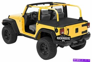 2007-2018のトノーデッキカーゴカバージープラングラーjk2ドアブラックTonneau Deck Cargo Cover for 2007-2018 Jeep Wrangler JK 2 Door