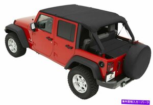 Bestop Header Safariは、Jeep JK 4drのためにビキニを拡張しました。 52581-35Bestop Header Safari Extended Bikini Top-Black, for Jee