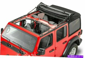 18-21ジープラングラーJL 4ドアニューブラックビニールソフトトップコンプリートキットモーパルOEM18-21 Jeep Wrangler JL 4 Door New Bla
