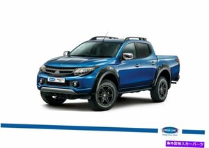 三菱トリトンL200ブラックルーフレールサイドバー2015-2018に適していますFIT FOR MITSUBISHI TRITON L200 BLACK ROOF RAILS SIDE BARS 20