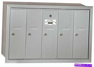 垂直メールボックス5ドアサルスベリーインダストリーズが取り付けたアルミニウム埋め込みVertical Mailbox 5 Doors Aluminum Recessed Mou