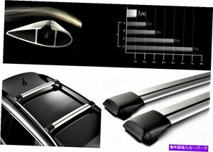 ロック可能なAerowingbarルーフラッククロスバーセットフィットボルボXC70 2007-2016Lockable AeroWingBar Roof Rack Cross Bar Set Fits